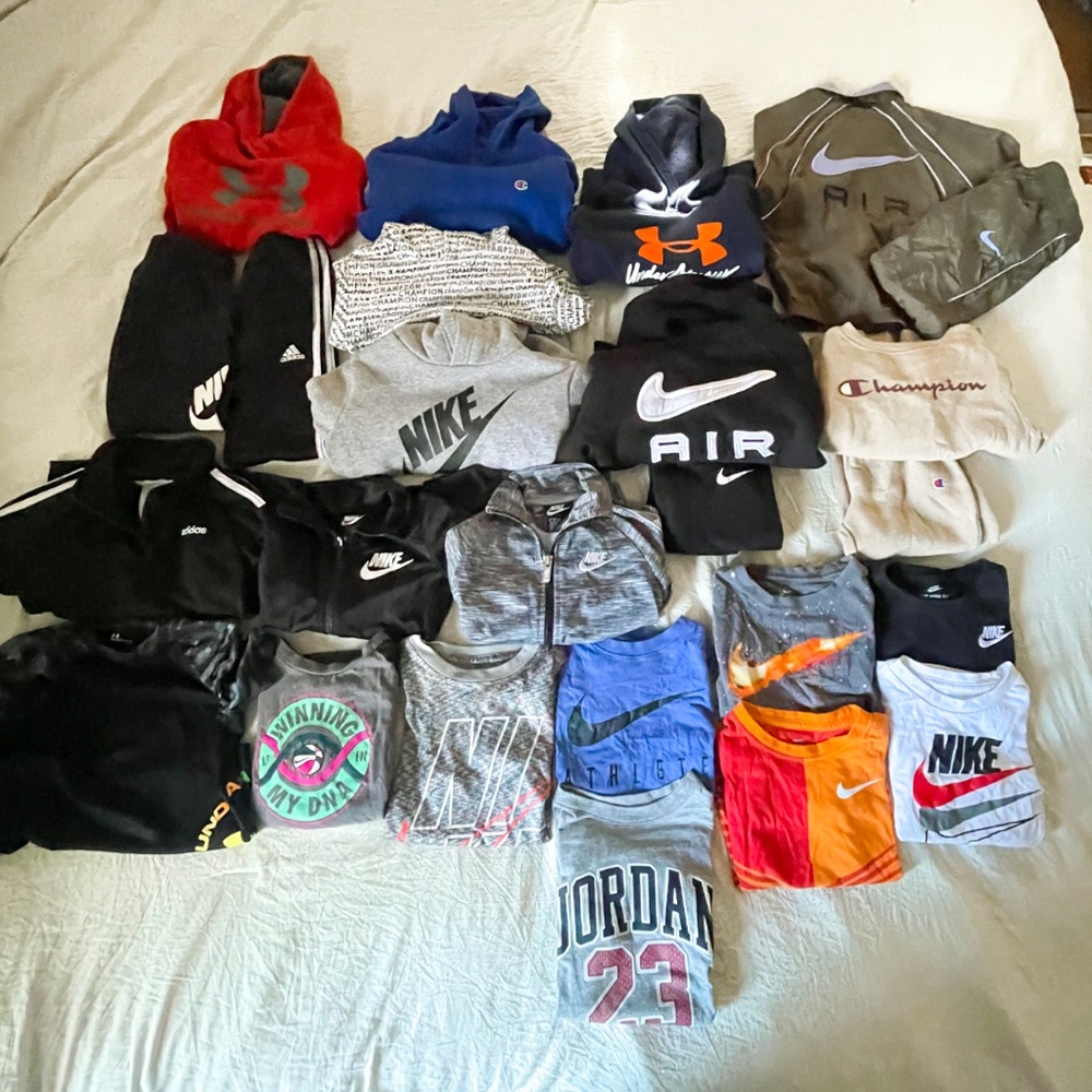 Boys 4T Nike, Adidas, Under Armor, Champion bundle